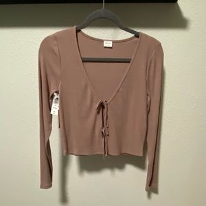 Tie top- super soft- Aritzia